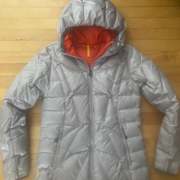 Lole hooded down filled parka ski jacket size medium - Picture 2 of 2